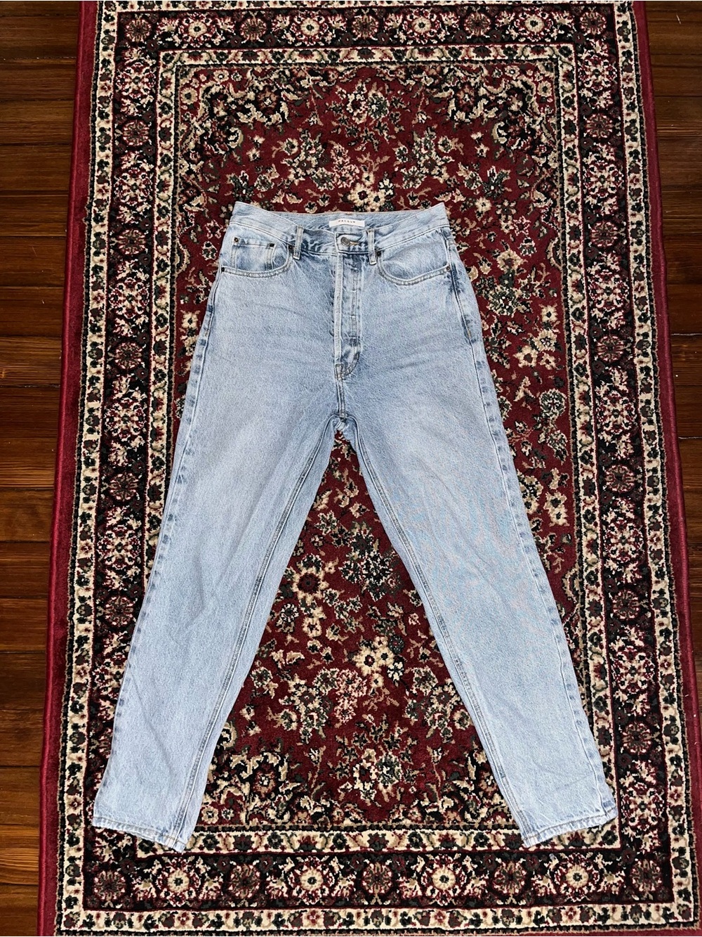 PacSun Ultra High Rise Slim Fit Light Wash Blue Denim 26W 27 inseam